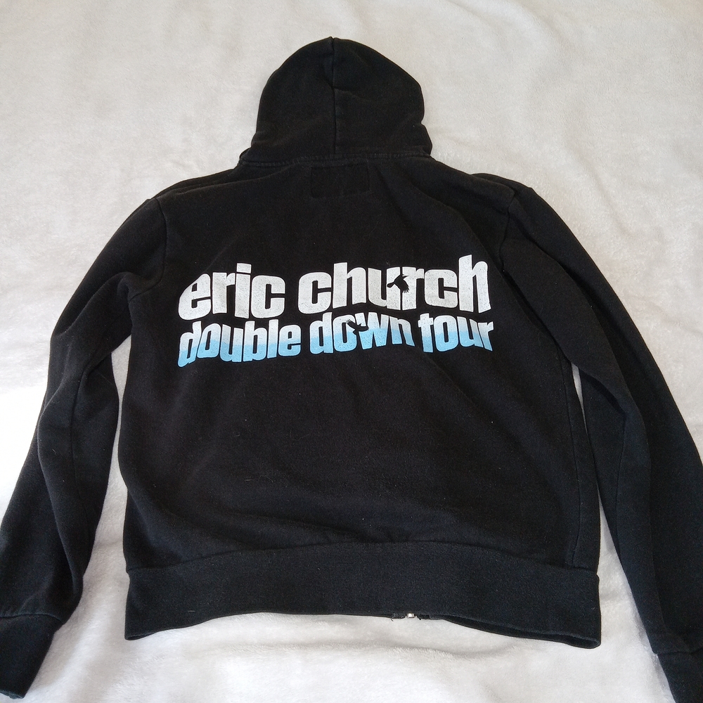 Eric Church Double Down Tour Hoodie Sweatshirt Adult S Black Official Product - Picture 9 of 11
